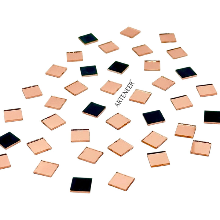 Pink Square Shape Mirror