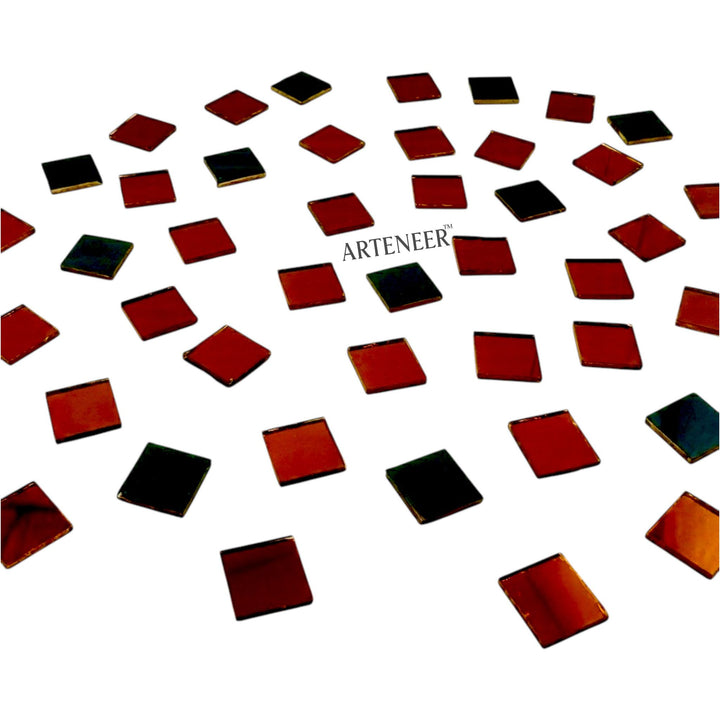 Red Square Shape Mirror