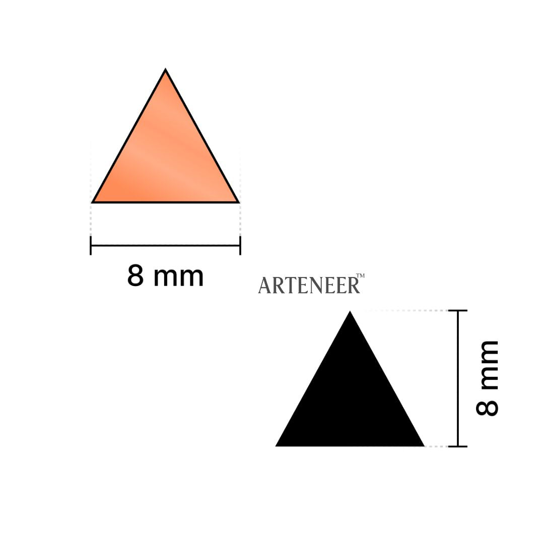 Red Triangle Shape Mirror