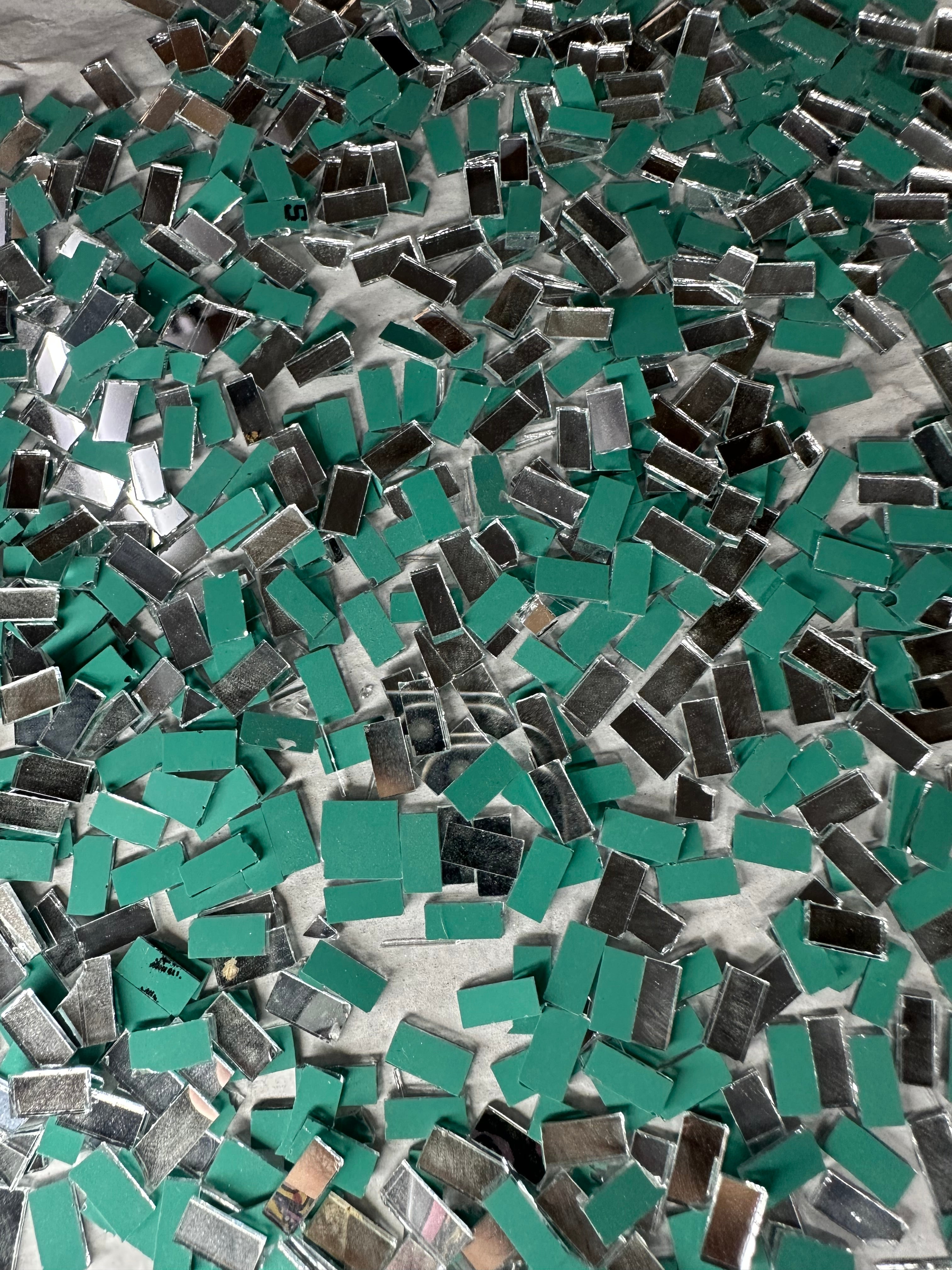 Silver Rectangle Shape Mirror