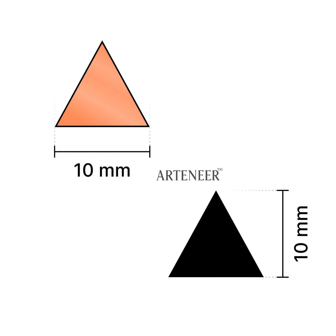 Red Triangle Shape Mirror
