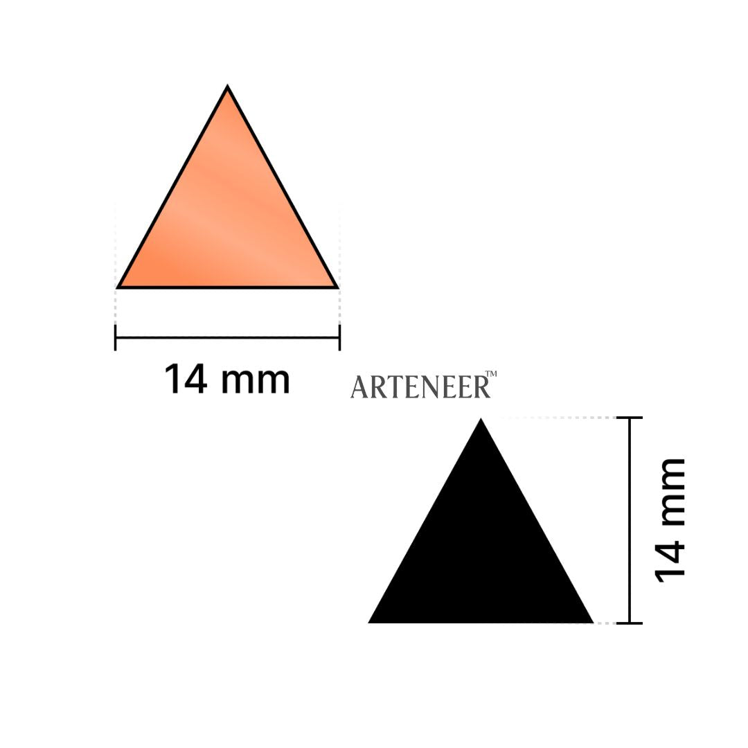 Red Triangle Shape Mirror