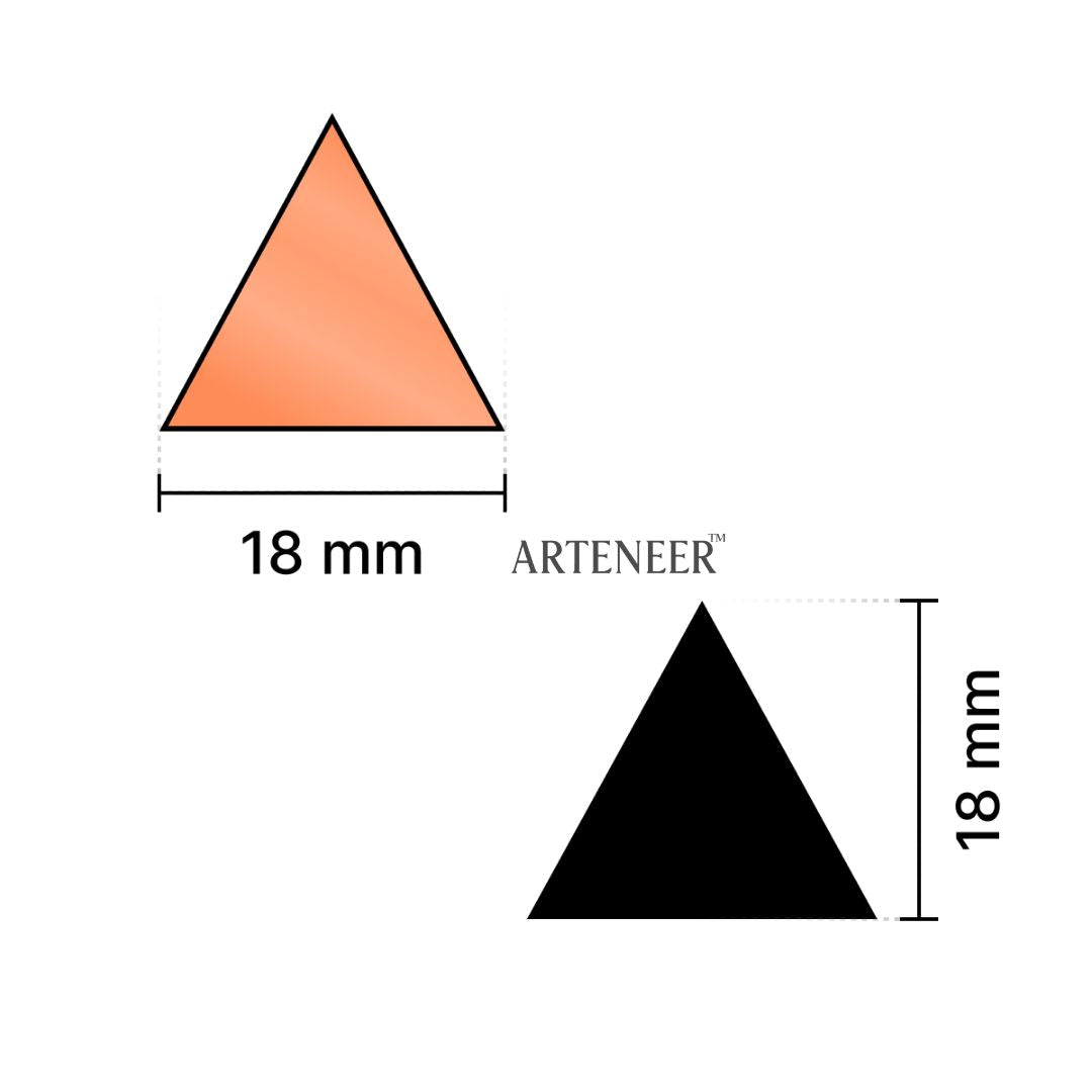 Red Triangle Shape Mirror