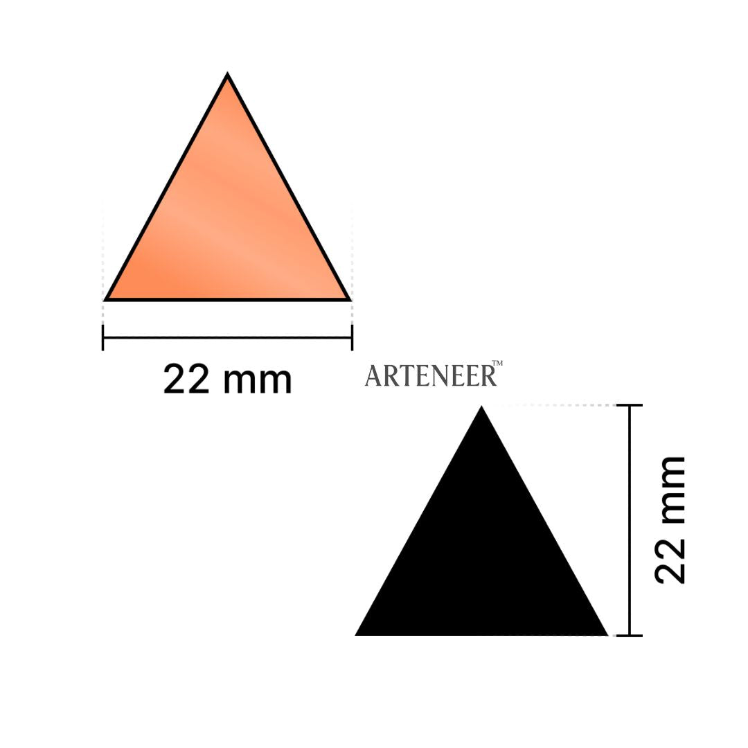 Red Triangle Shape Mirror