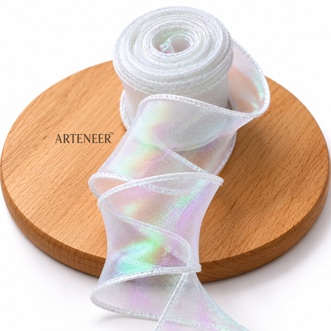 Organza Ribbon Roll – Wired Edge, 25 Yards