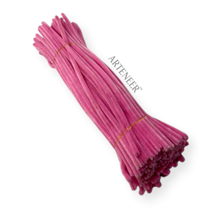 Bubblegum Pink Pipe Cleaners – 12 Inch | Pack of 100