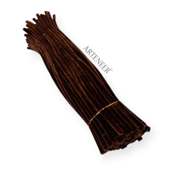Chocolate Brown Pipe Cleaners – 12 Inch | Pack of 100