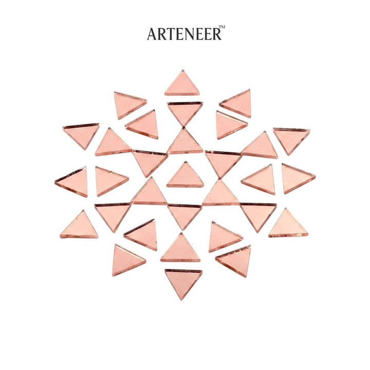 Pink Triangle Shape Mirror