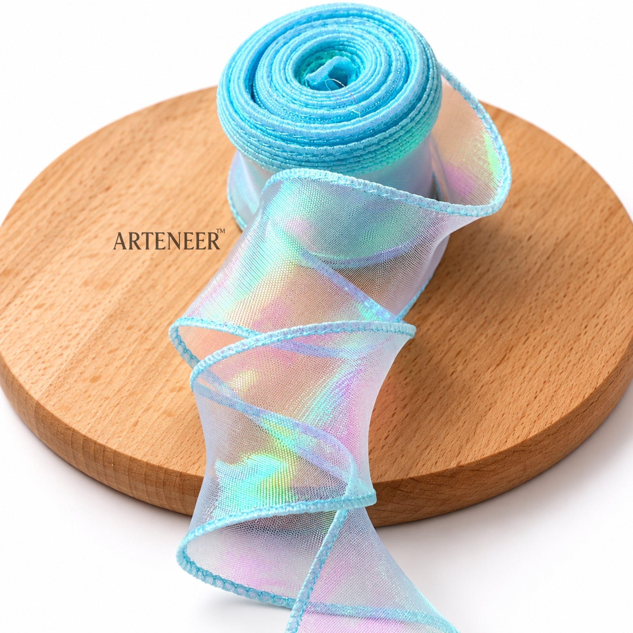 Organza Ribbon Roll – Wired Edge, 25 Yards