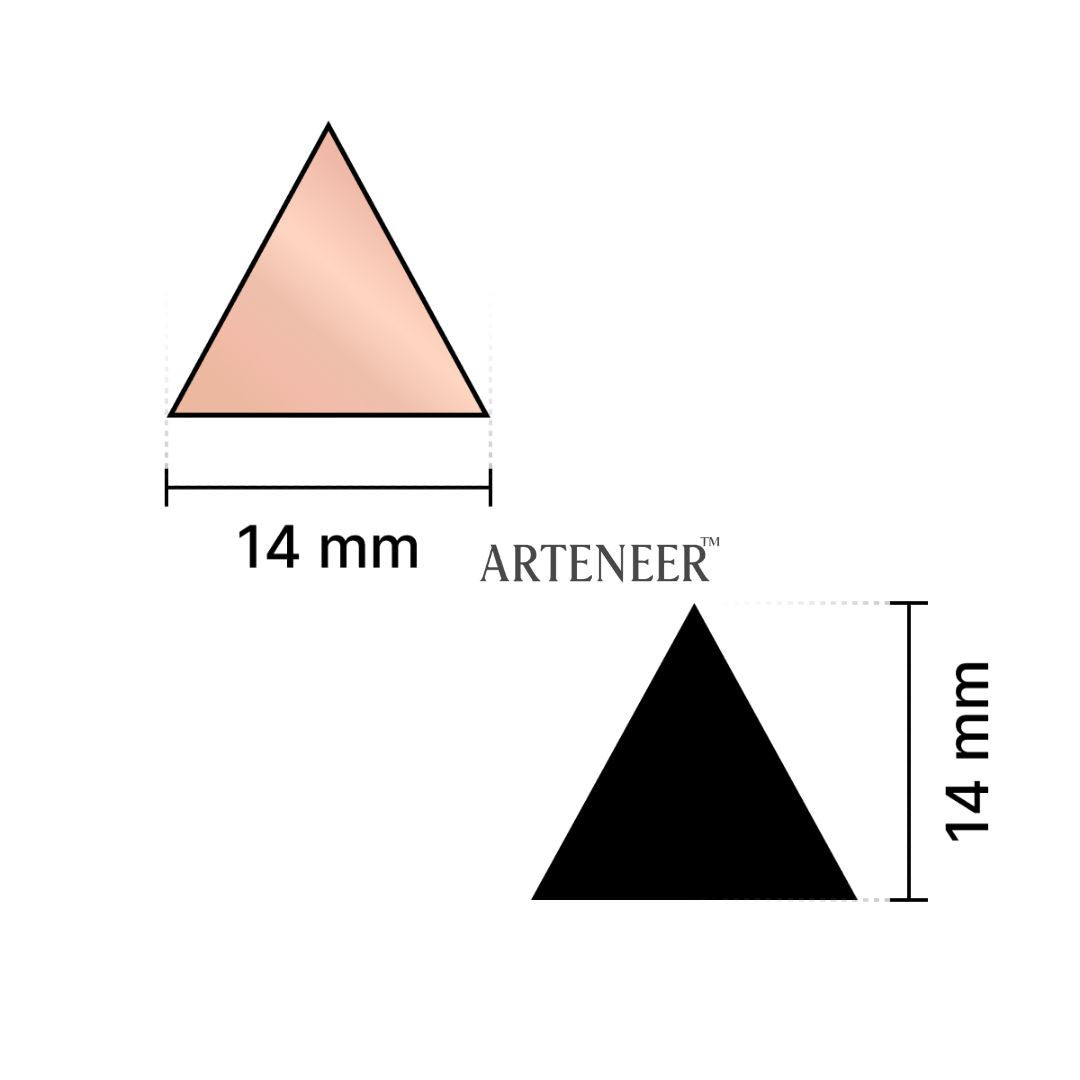 Pink Triangle Shape Mirror