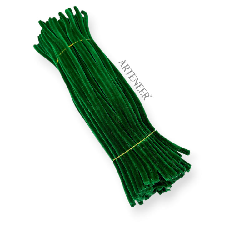 Emerald Green Pipe Cleaners – 12 Inch | Pack of 100