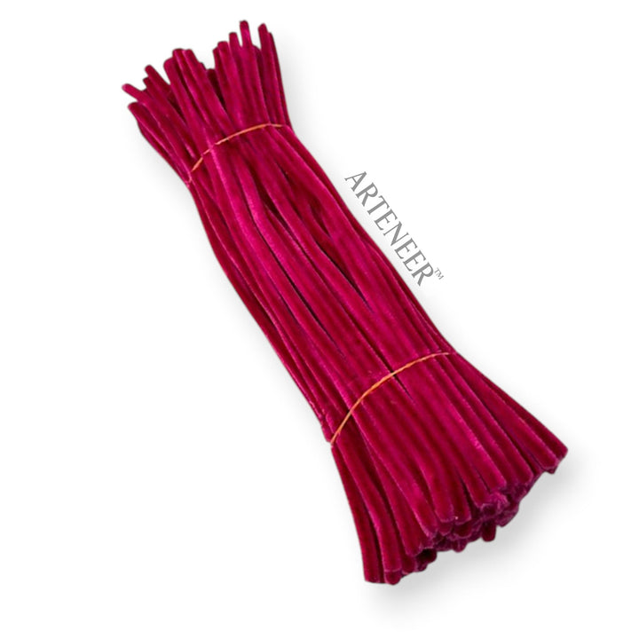 Dark Raspberry Pipe Cleaners – 12 Inch | Pack of 100