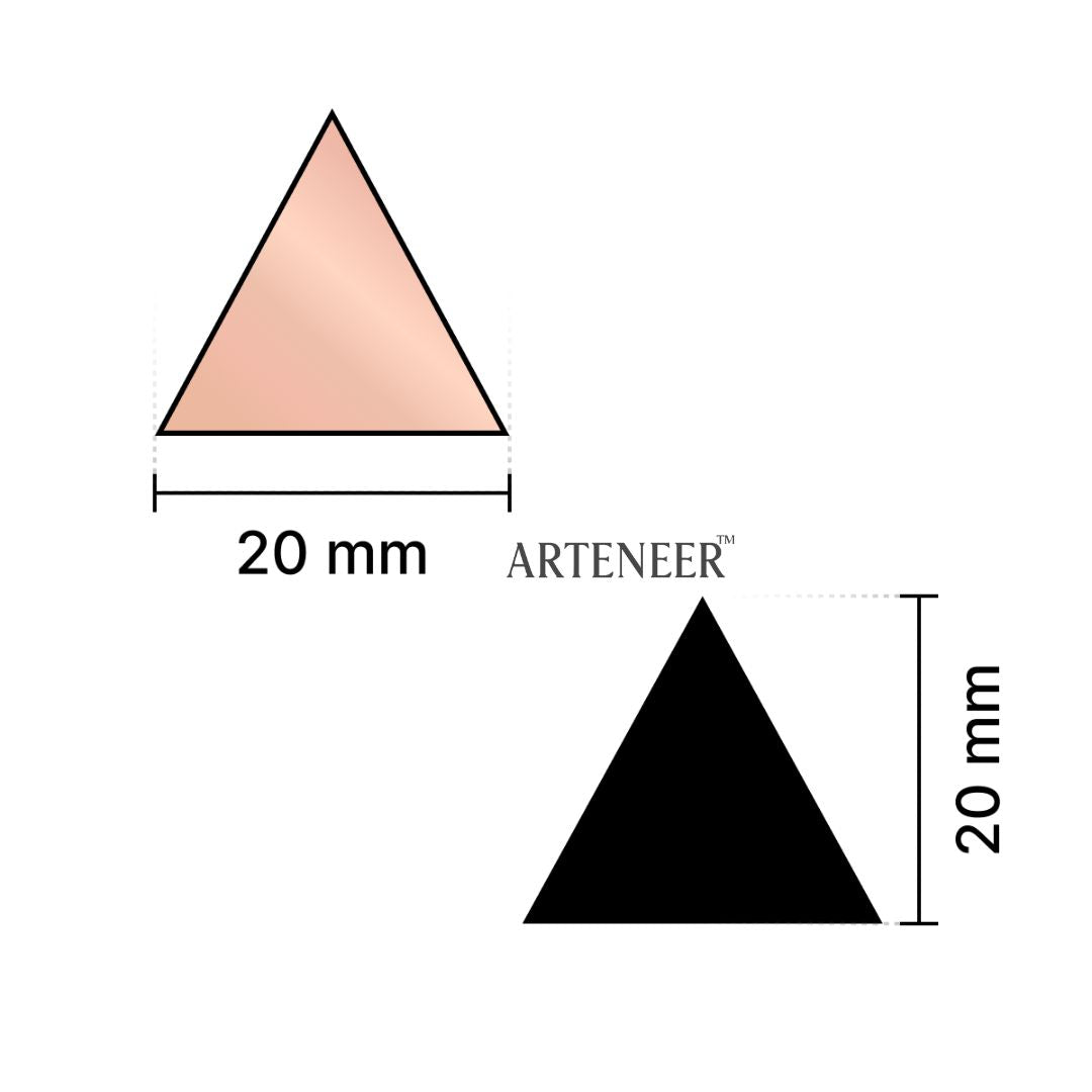 Pink Triangle Shape Mirror