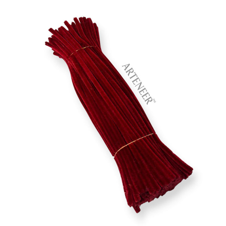 Maroon Pipe Cleaners – 12 Inch | Pack of 100