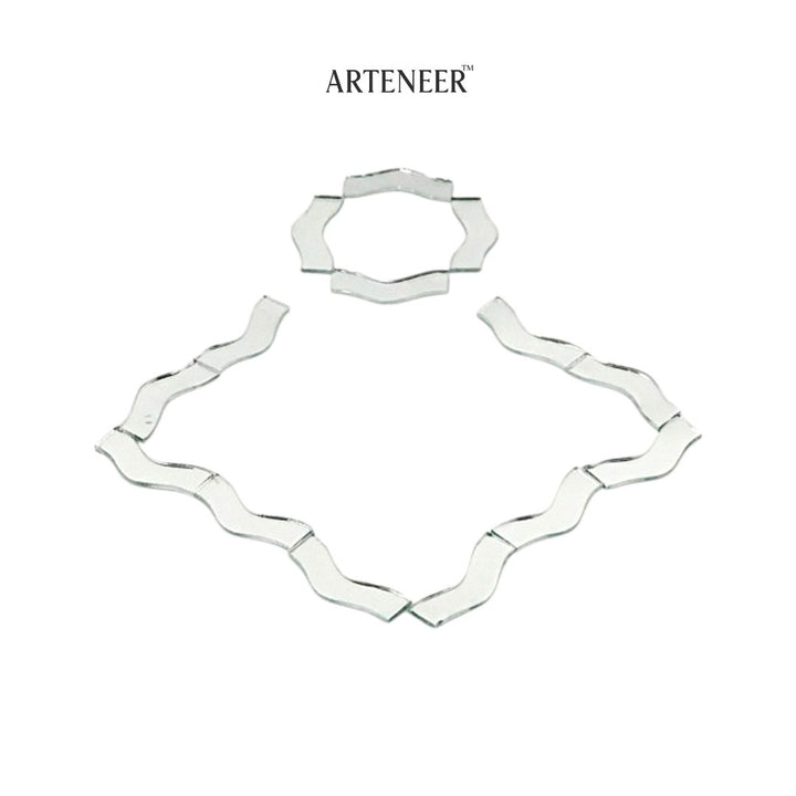 Silver Border Shape  Mirror