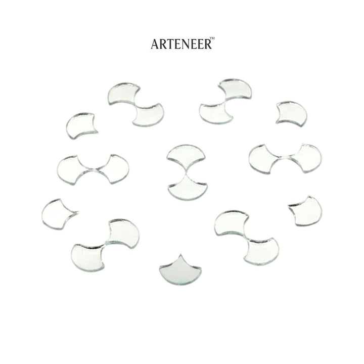 Silver Diya Shape  Mirror