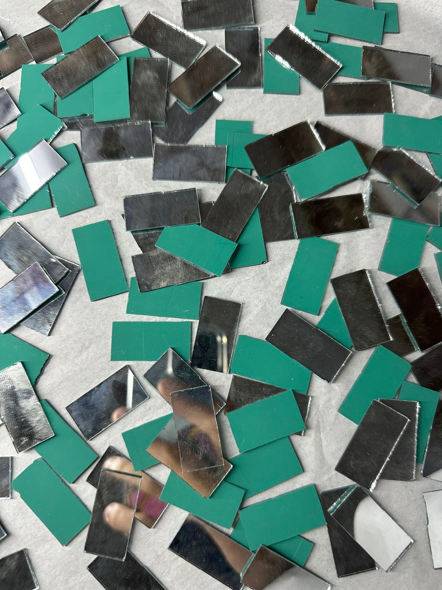 Silver Rectangle Shape Mirror