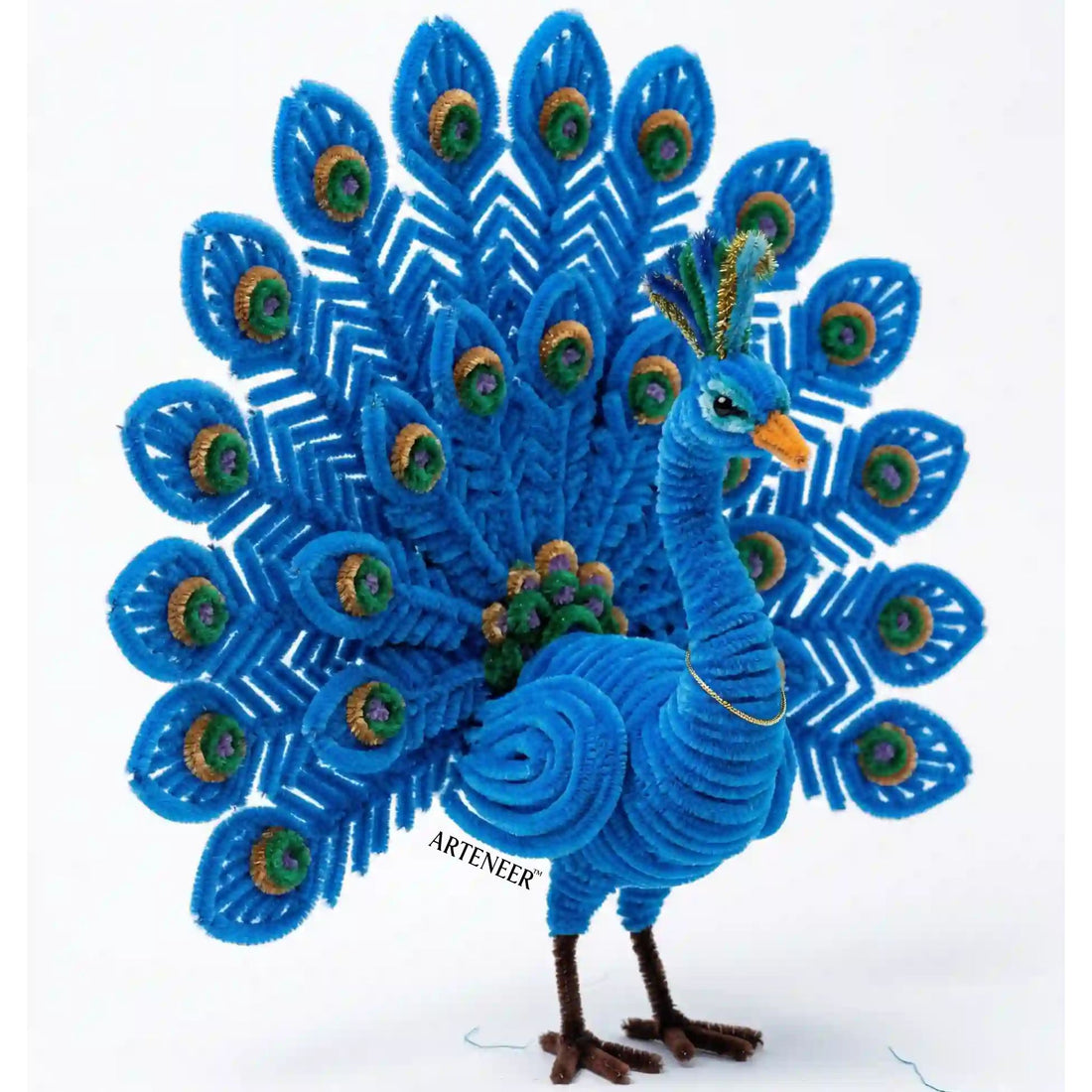 Peacock Blue Pipe Cleaners – 12 Inch | Pack of 100