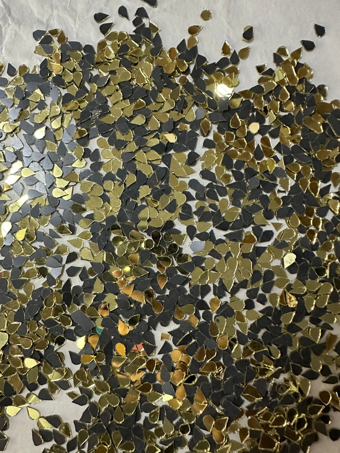 Golden Almond Shape Mirror