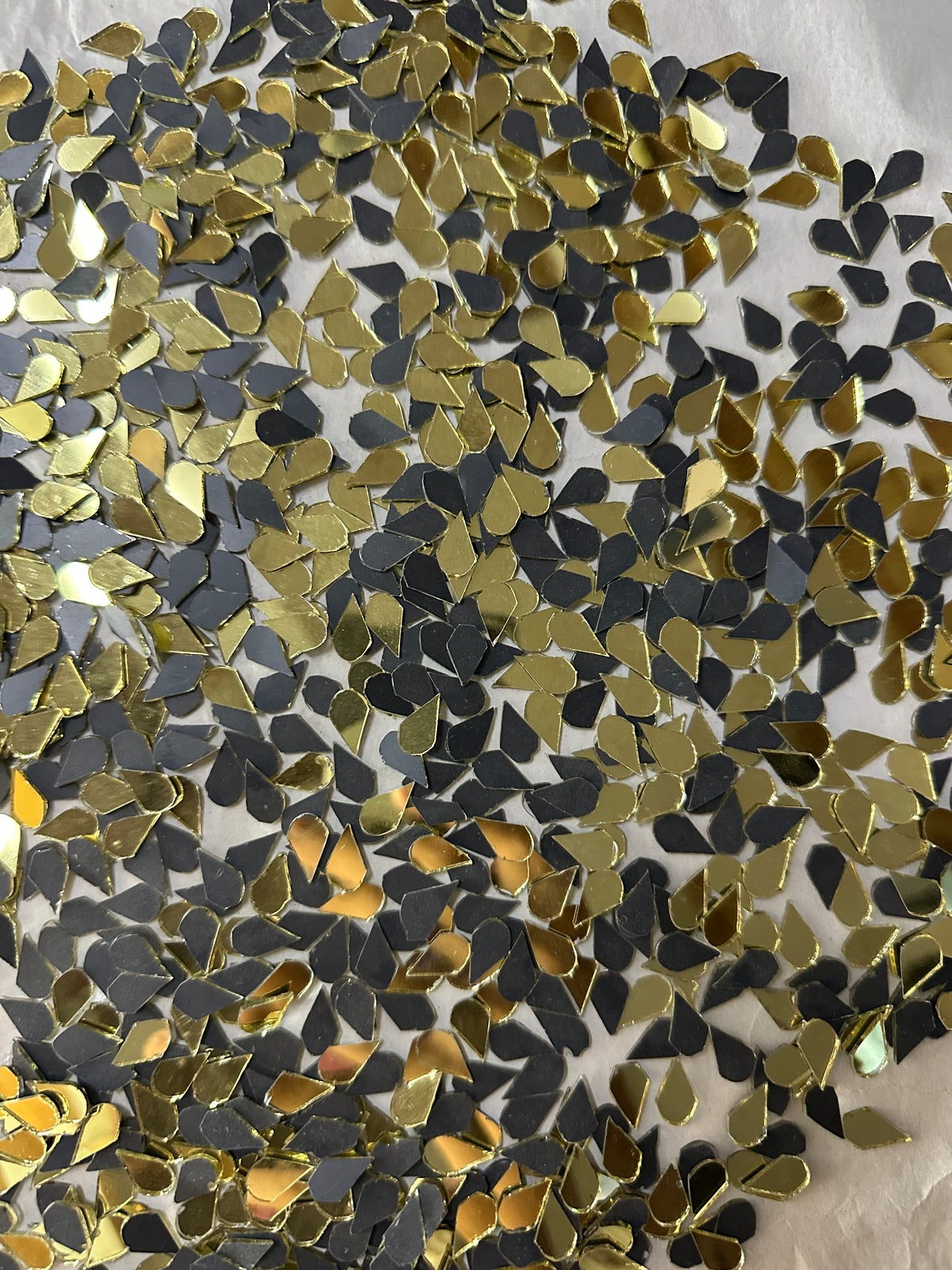 Golden Almond Shape Mirror