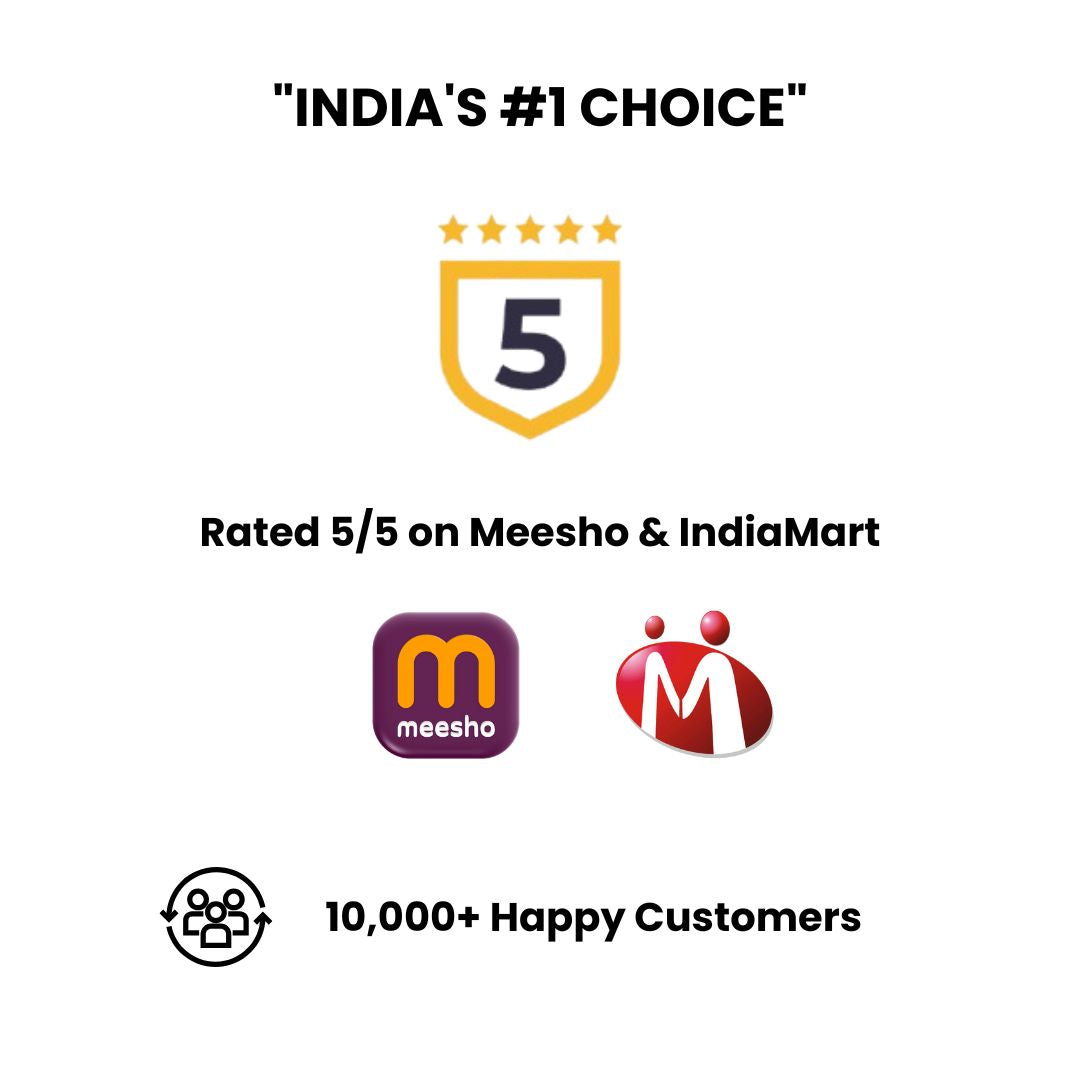 5 Star Customer Ratings for Arteneer Color Embroidery Mirrors on Meesho and IndiaMart - Trusted Manufacturer in Surat