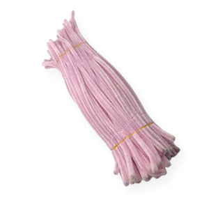 Baby Pink Premium Pipe Cleaners – 12 Inch x 8mm Extra Thick Chenille Stems | Pack of 100