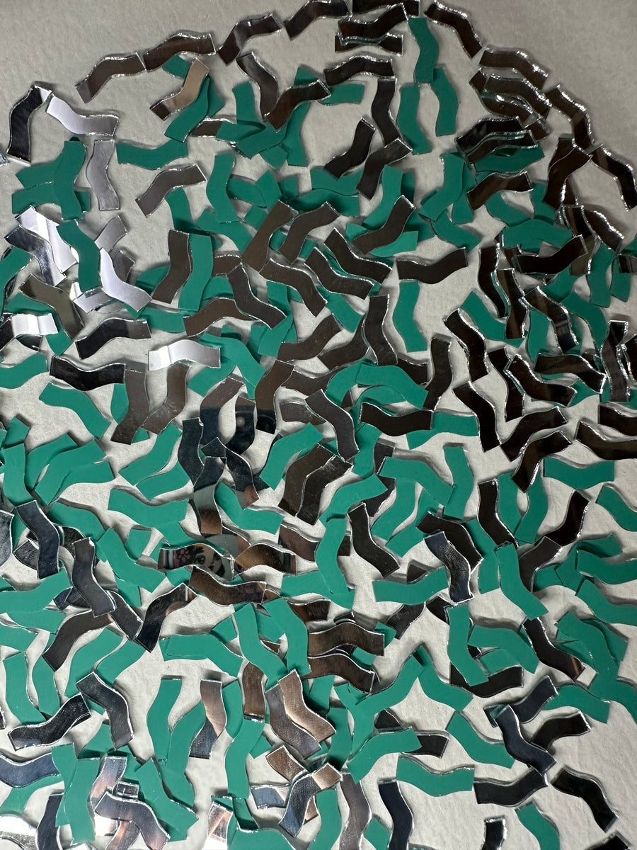 Silver Border Shape  Mirror