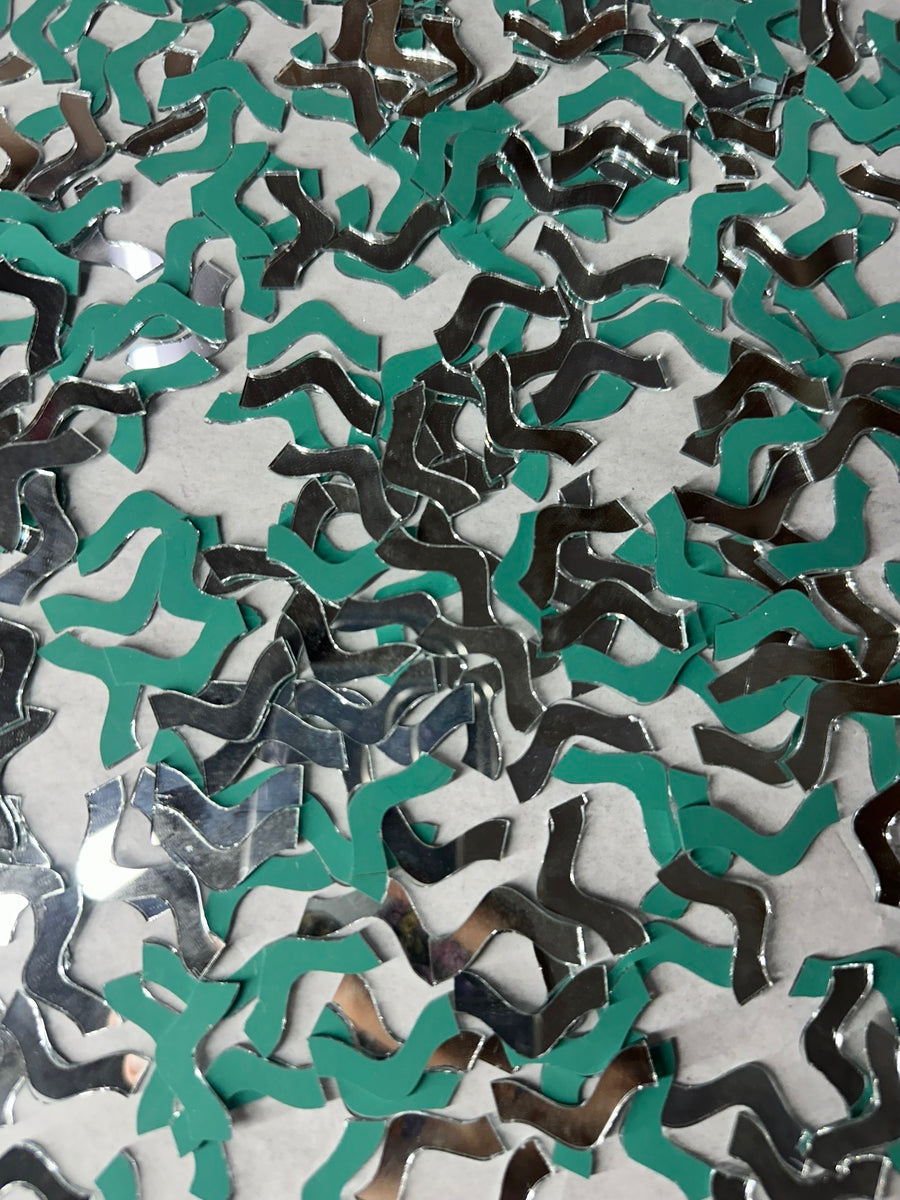 Silver Border Shape  Mirror