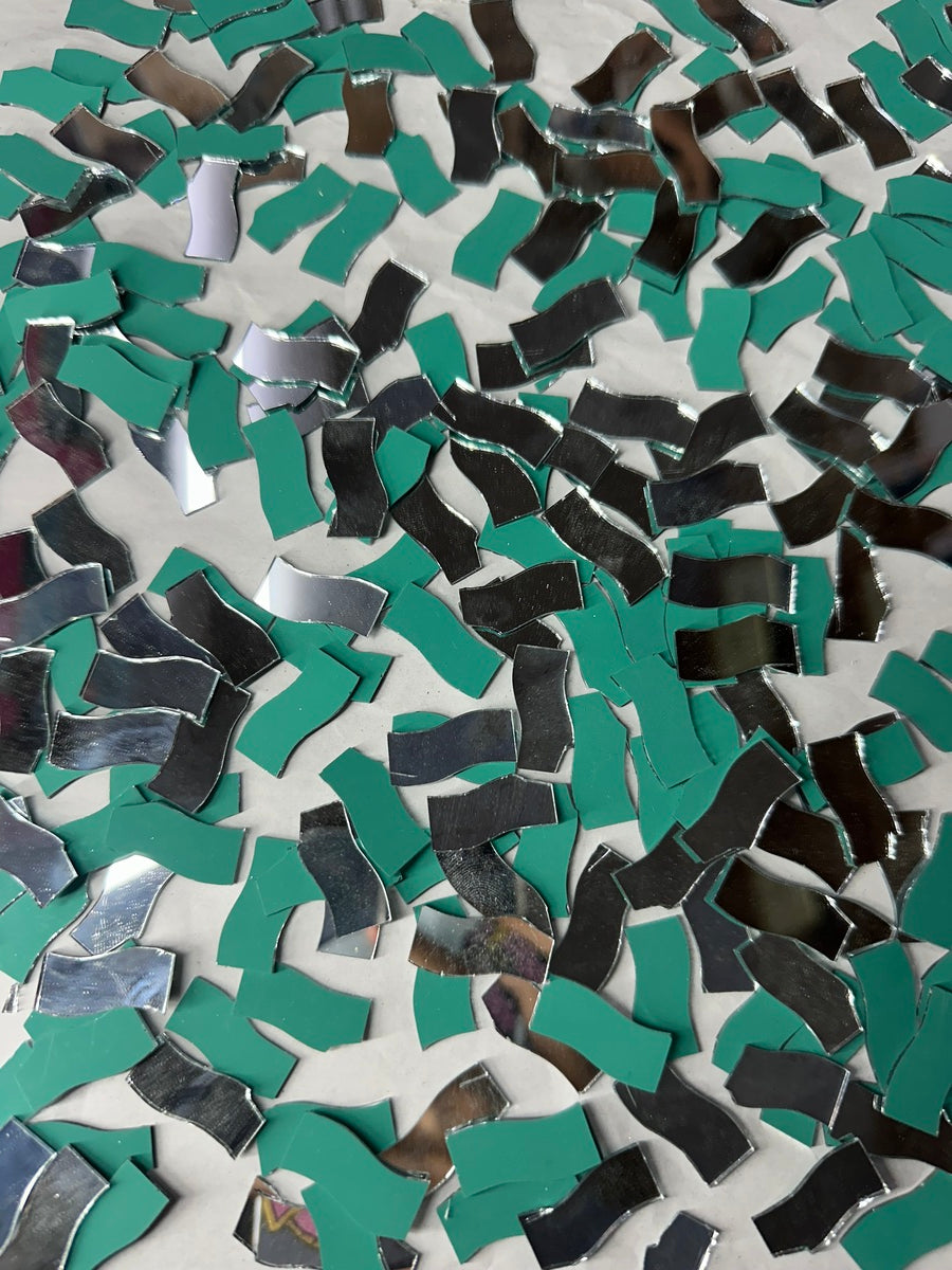 Silver Border Shape  Mirror