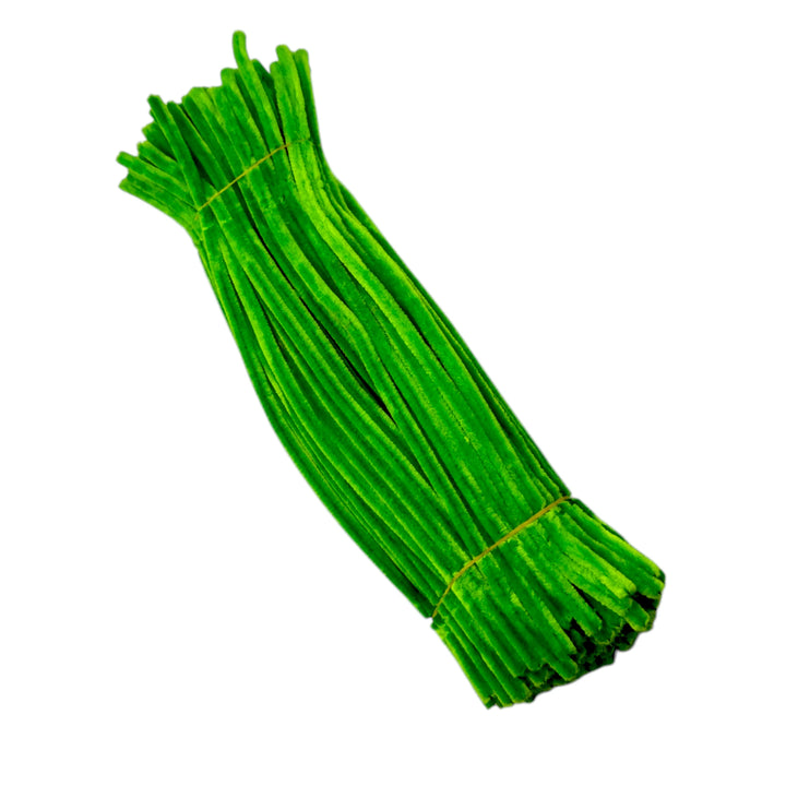 Bright Kelly Green Pipe Cleaners – 12 Inch | Pack of 100