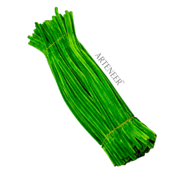 Bright Kelly Green Pipe Cleaners – 12 Inch | Pack of 100