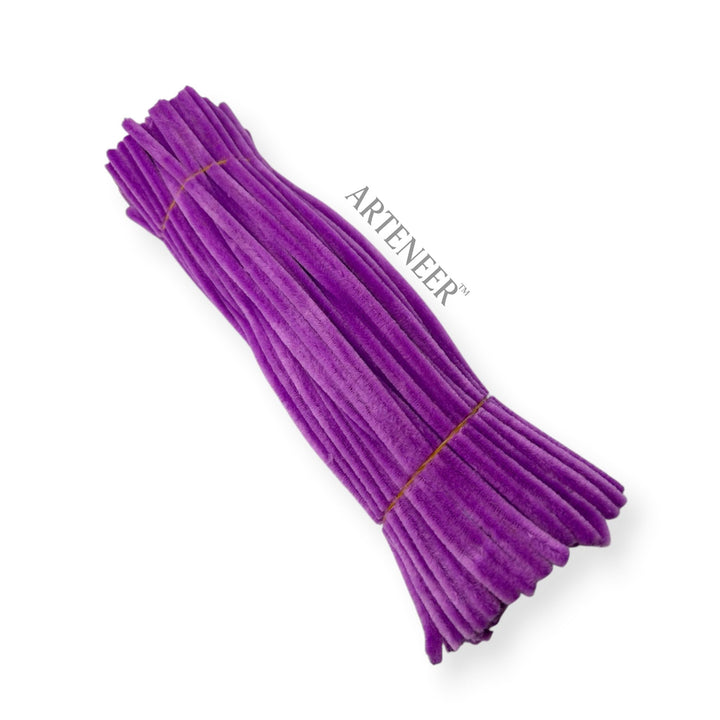 Bright Magenta Purple Pipe Cleaners – 12 Inch | Pack of 100