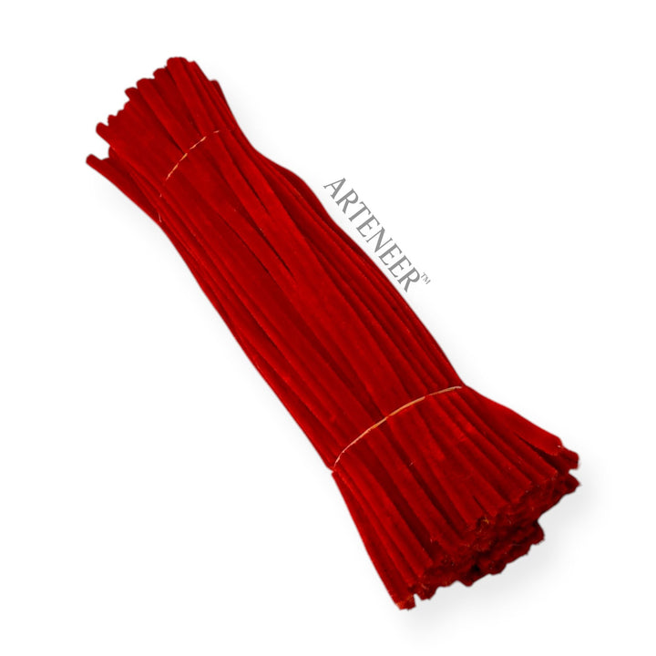 Bright Red Pipe Pipe Cleaners – 12 Inch | Pack of 100