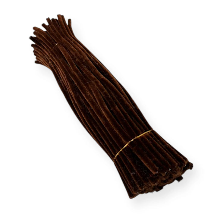Chocolate Brown Pipe Cleaners – 12 Inch | Pack of 100