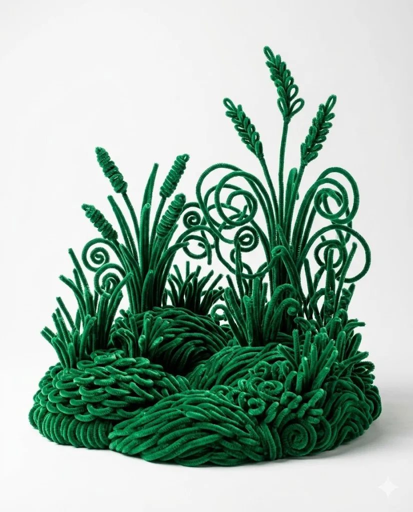 Emerald Green Pipe Cleaners – 12 Inch | Pack of 100