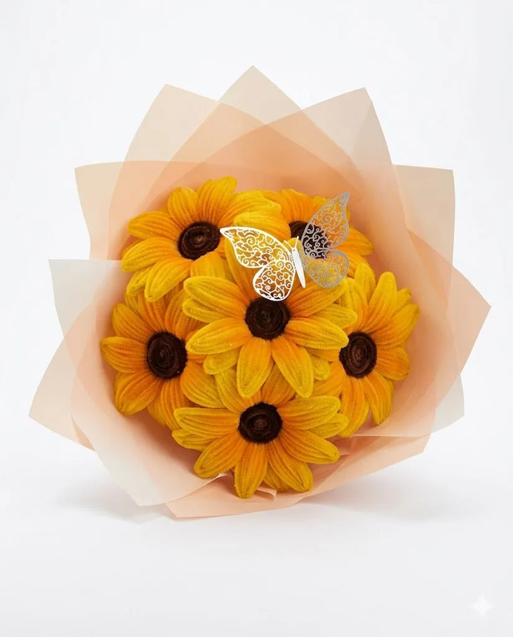 Sunflower Yellow Pipe Cleaners – 12 Inch | Pack of 100