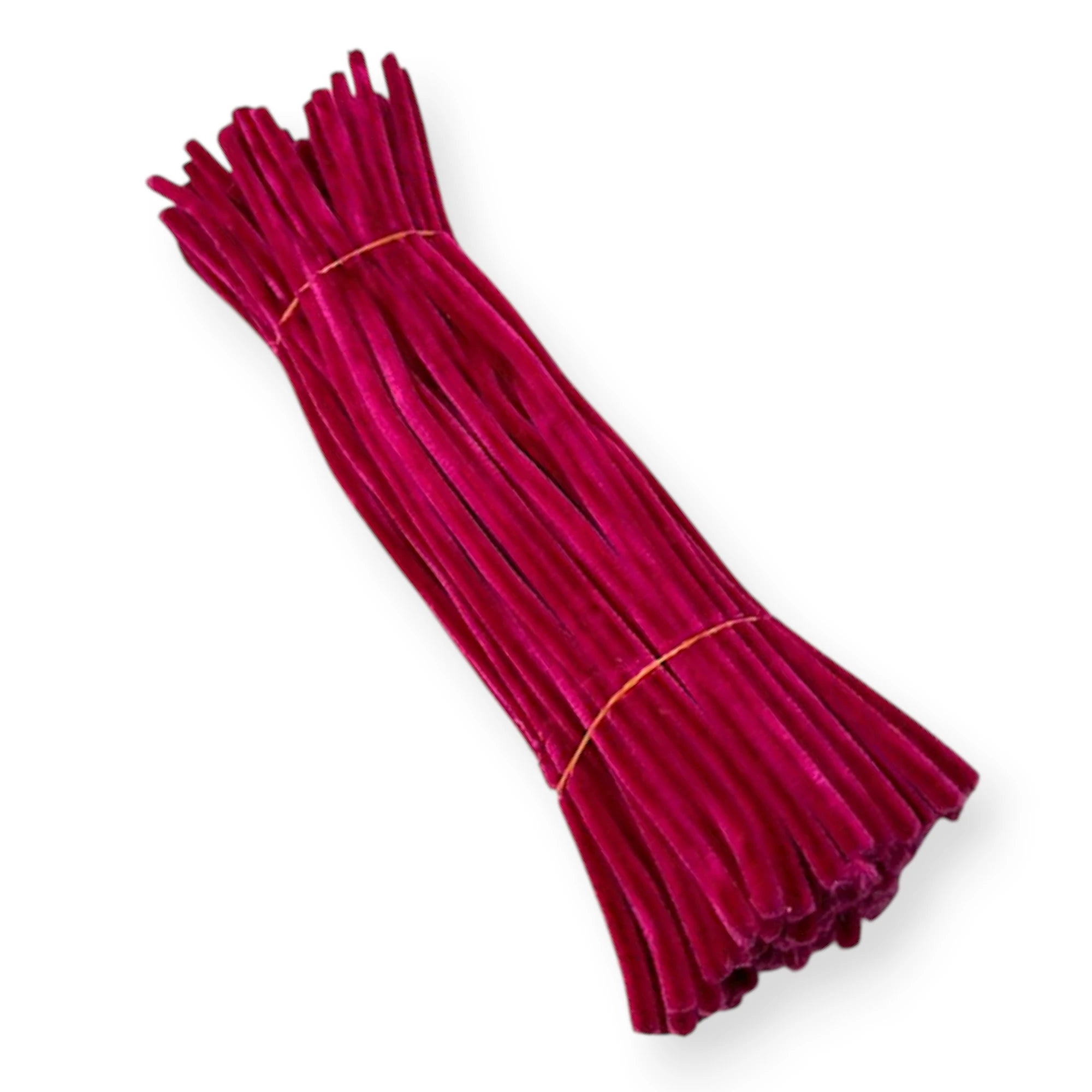 Dark Raspberry Pipe Cleaners – 12 Inch | Pack of 100