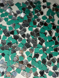 Silver Diamond Shape  Mirror