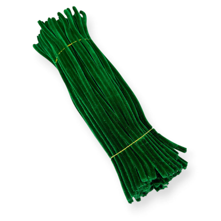 Emerald Green Pipe Cleaners – 12 Inch | Pack of 100