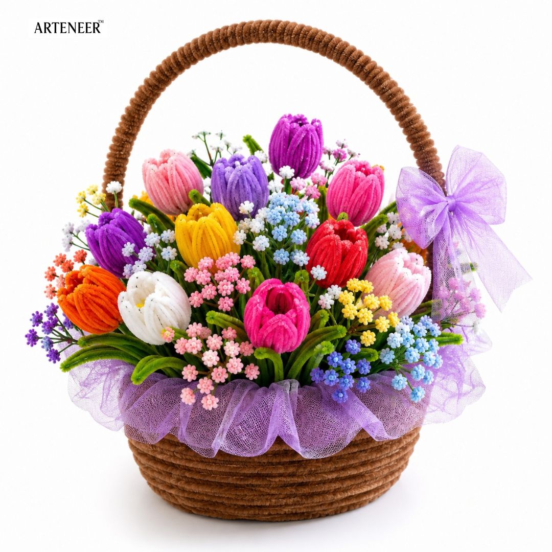 Arteneer Bouquet Maker Kit DIY Flower Bouquet Craft Kit (210+ Pieces)