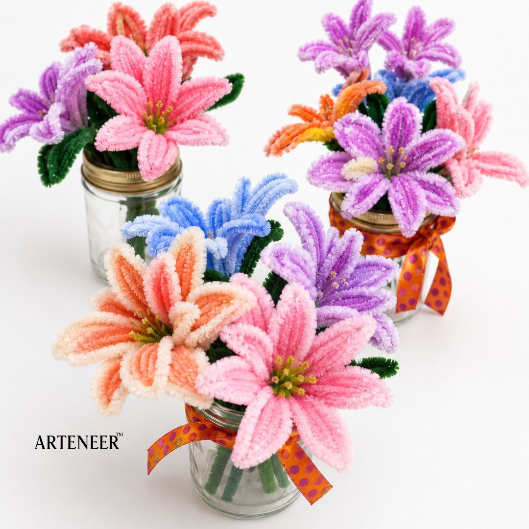 Arteneer Bouquet Maker Kit DIY Flower Bouquet Craft Kit (210+ Pieces)