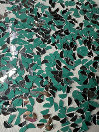 Silver Half Round Shape Mirror