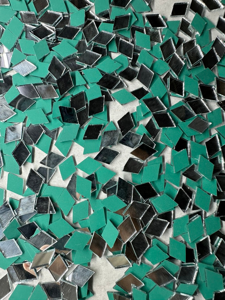 Silver Kaju Katri Shape Mirror