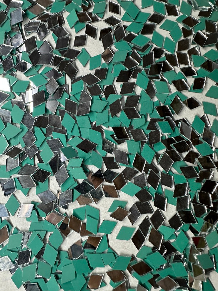 Silver Kaju Katri Shape Mirror