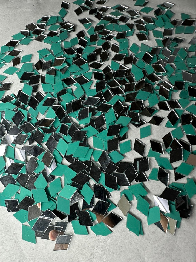 Silver Kaju Katri Shape Mirror