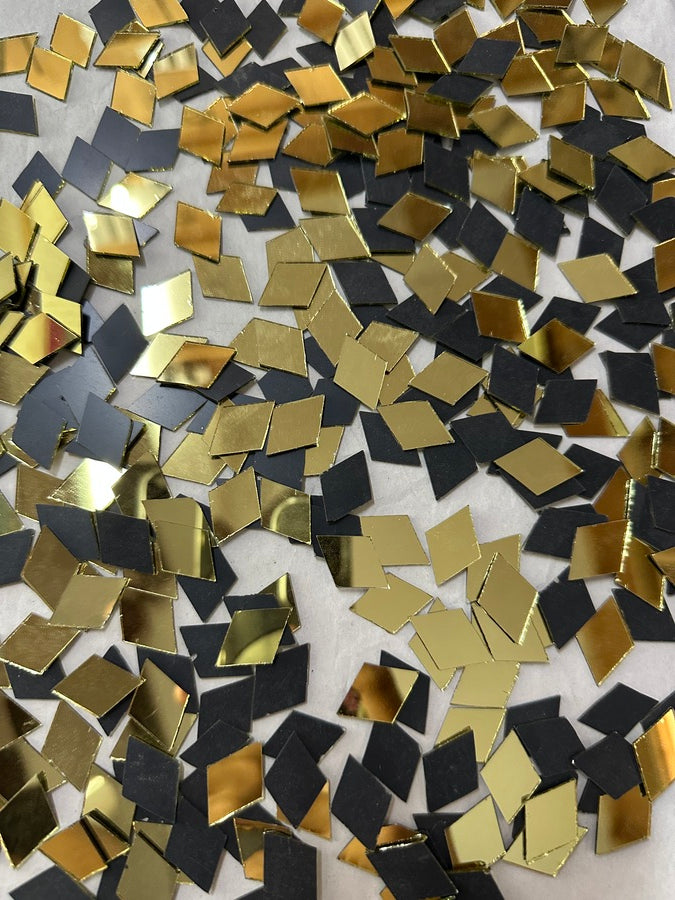 Golden Kaju Katri Shape Mirror