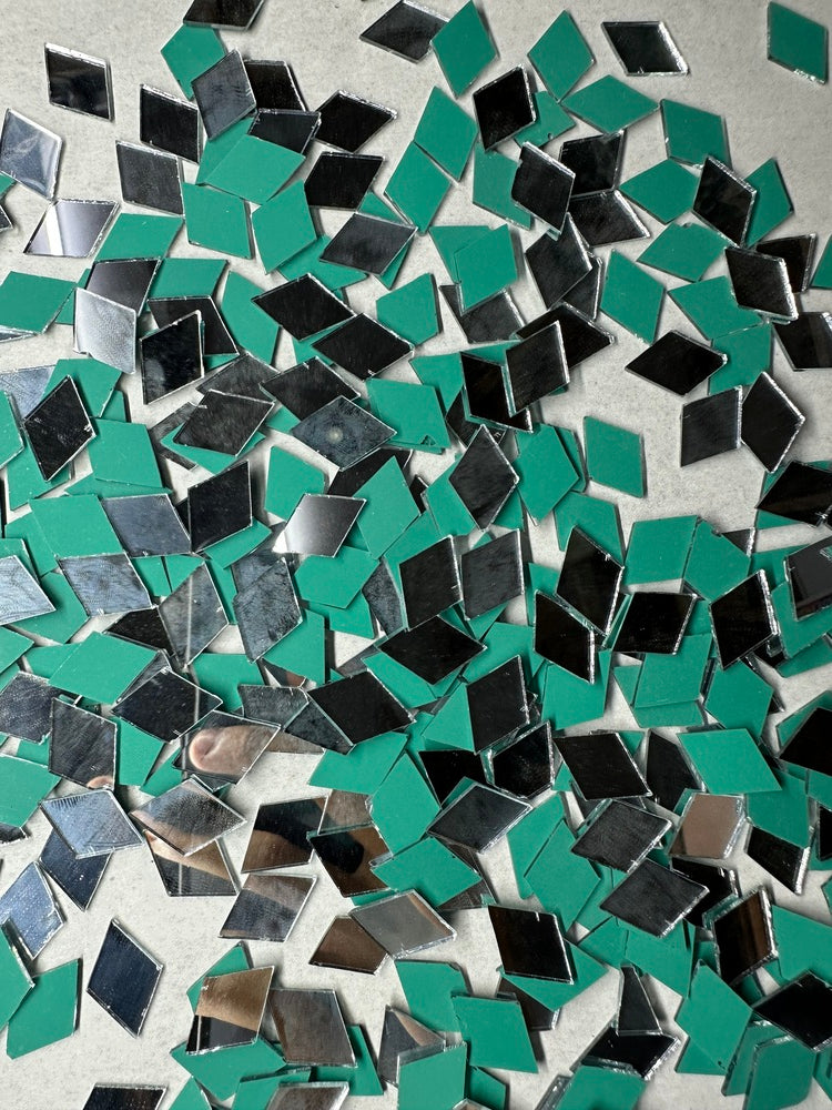 Silver Kaju Katri Shape Mirror