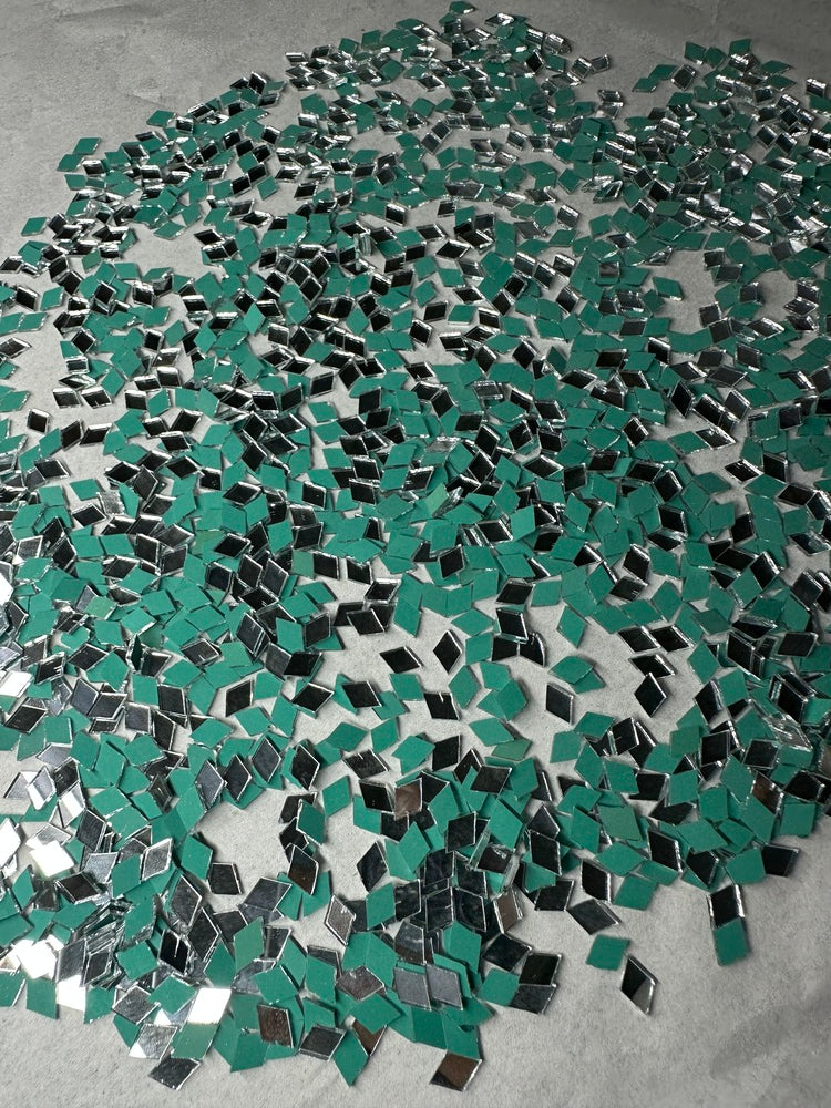 Silver Kaju Katri Shape Mirror