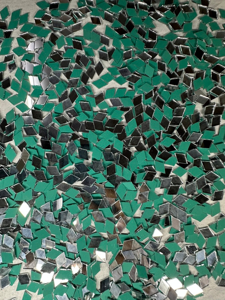 Silver Kaju Katri Shape Mirror