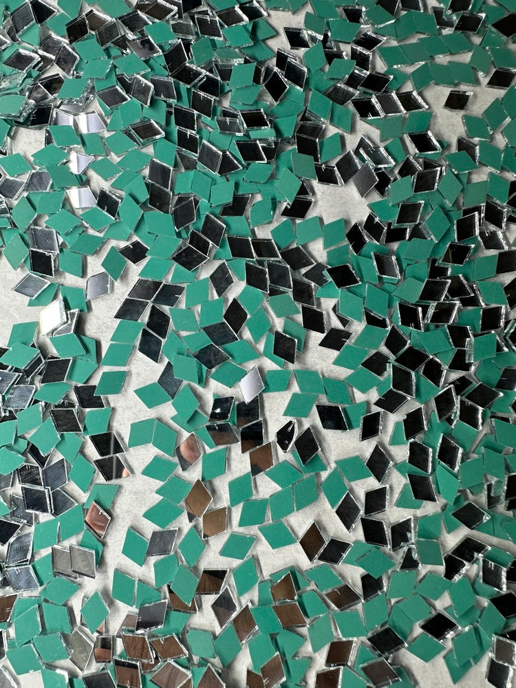 Silver Kaju Katri Shape Mirror